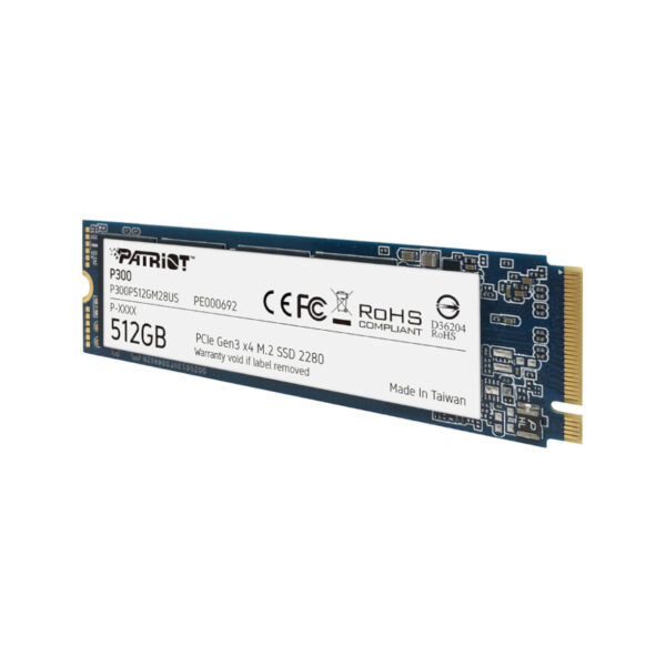 P300P512GM28 wr 04 Patriot P300 512GB M.2 PCIe NVMe SSD