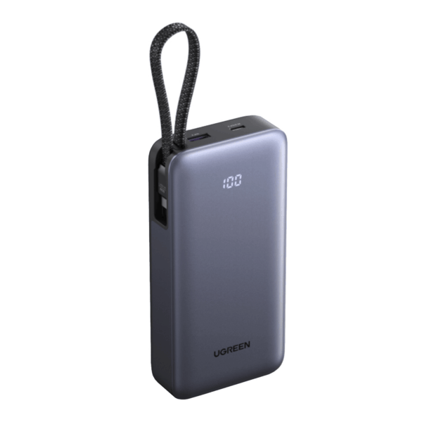 UGREEN Nexode Power Bank 20000mAh 55W with built-in USB Type-C Cable