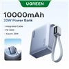 UGreen Nexode 10000mAh 30W Power Bank with Built-in USB Type-C Cable