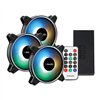 PCB-CF-TEMP-DKIT wr 01a PCBuilder Tempest Chill Fan Kit 3x120MM Dual Glow ARGB Fan + Controller + RF Remote