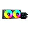 PCBuilder BLIZZARD FROST 240mm AIO ARGB Liquid CPU Cooler - Black