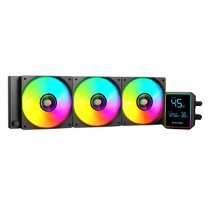 PCBuilder BLIZZARD FREEZE 360mm AIO ARGB Liquid CPU Cooler - Black