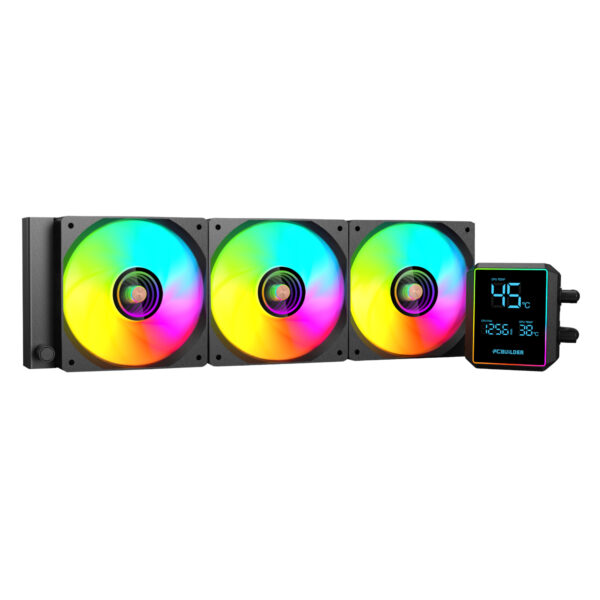 PCB-LC-BLIZZARD-360 PCBuilder-BLIZZARD-FREEZE-360mm-AIO-ARGB-Liquid-CPU-Cooler-Black wr 01 PCBuilder BLIZZARD FREEZE 360mm AIO ARGB Liquid CPU Cooler - Black
