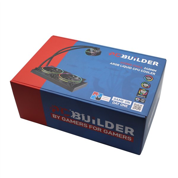 PCB-LC-HYDRO-C240 wr 07a PCBuilder Hydro Chill 240MM AIO Liquid CPU Cooler ARGB