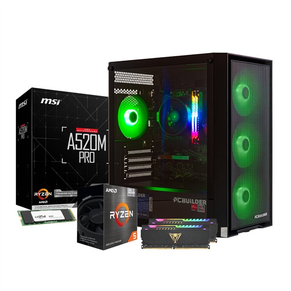 PCB DEFENDER 05 wr 02c PCBuilder Ryzen 5 5600GT DEFENDER Windows 11 Gaming PC