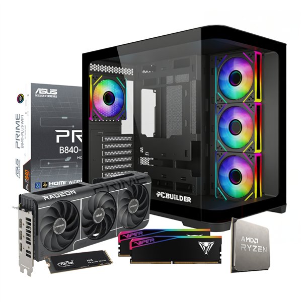 PCBuilder Ryzen 5 7600 SEEKER Windows 11 Gaming PC