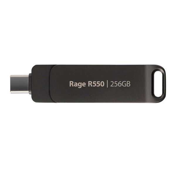 PE256GR550DSAD Patriot-Rage-R550-256GB-USB3.2-Swing-Type-A-to-C-Flash-Drive wr 02 Patriot Rage R550 256GB USB3.2 Swing Type A to Type-C Flash Drive