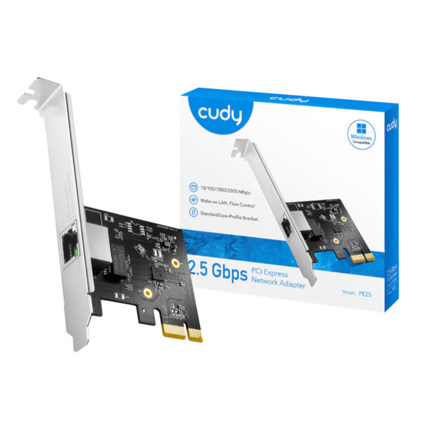 PE25 Cudy-2.5Gbps-PCI-E-Ethernet-Adapter wr 01a Cudy 2.5Gbps PCI-E Ethernet Adapter