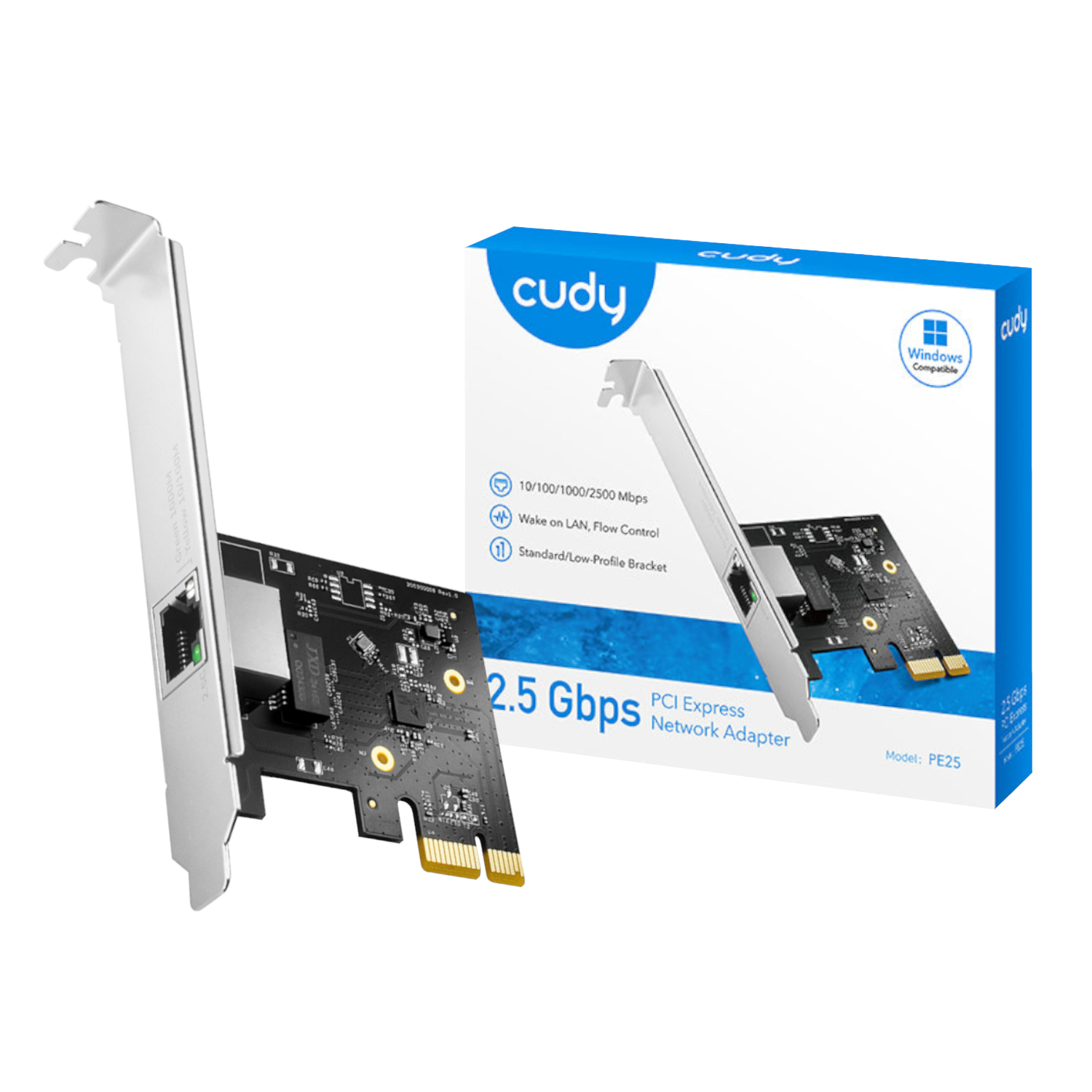 PE25 Cudy-2.5Gbps-PCI-E-Ethernet-Adapter wr 01a Cudy 2.5Gbps PCI-E Ethernet Adapter