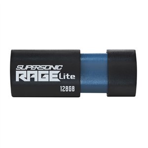 PEF128GRLB32U wr 01a Patriot Rage Lite 128GB USB3.2 Flash Drive - Black