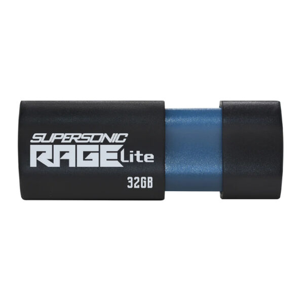 PEF32GRLB32U wr 01a Patriot Rage Lite 32GB USB3.2 Flash Drive - Black
