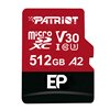 PEF512GEP32MCX Patriot-EP-V30-A2-512GB-Micro-SDHC-Without-Adapter wr 01 Patriot EP V30 A2 512GB Micro SDXC Memory Card (Without Adapter)