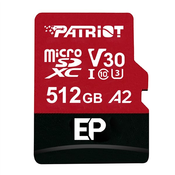 PEF512GEP32MCX Patriot-EP-V30-A2-512GB-Micro-SDHC-Without-Adapter wr 01 Patriot EP V30 A2 512GB Micro SDXC Memory Card (Without Adapter)