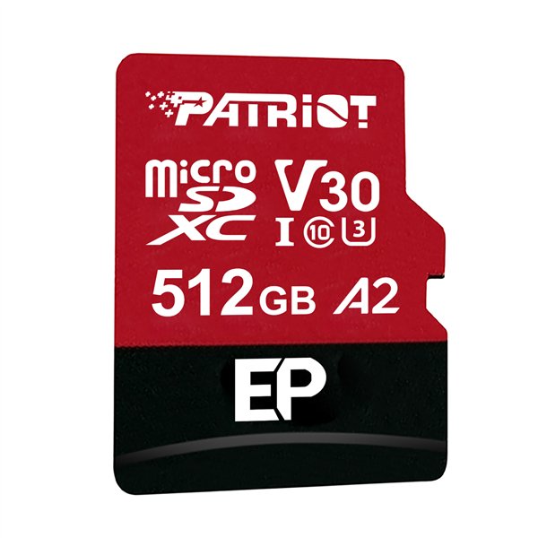 PEF512GEP32MCX Patriot-EP-V30-A2-512GB-Micro-SDHC-Without-Adapter wr 02 Patriot EP V30 A2 512GB Micro SDXC Memory Card (Without Adapter)