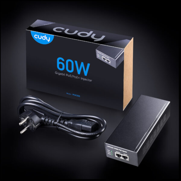 POE300 wr 05 Cudy 60W Gigabit PoE+ Injector