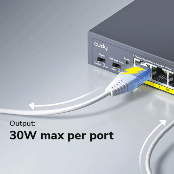 POE40 Cudy 4 Port Gigabit PoE 1x PoE Input 60W wr 06 Cudy 4 Port Gigabit PoE 1x PoE Input 60W Switch