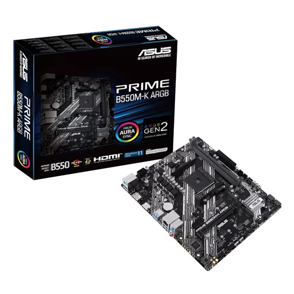 PRIME-B550M-KARGB wr 01 Asus PRIME B550M-K ARGB AM4 M-ATX Motherboard