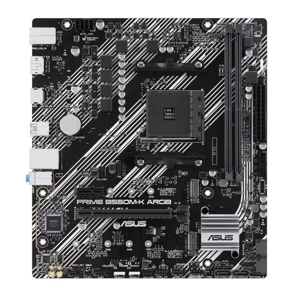 PRIME-B550M-KARGB wr 02 Asus PRIME B550M-K ARGB AM4 M-ATX Motherboard