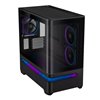 Asus Prime AP202 ARGB Curved Tempered Glass Micro-ATX Chassis – Black