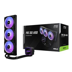 ASRock PRO 360 ARGB All-in-one Liquid CPU Cooler - Black
