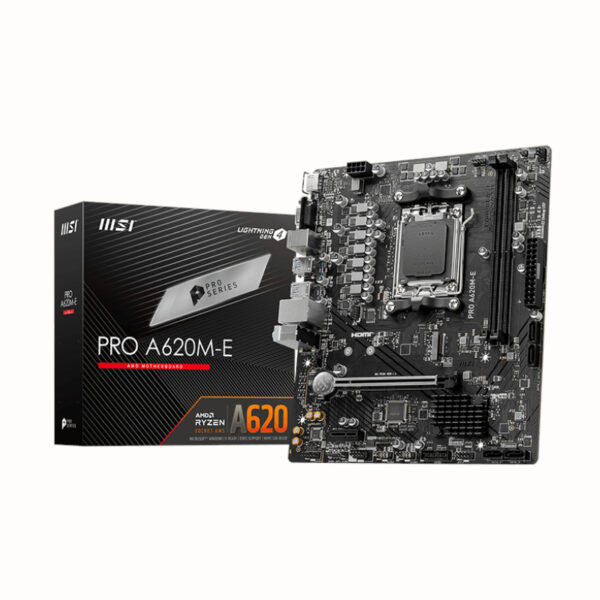 PROA620M-E wr 01 MSI A620M-E PRO AMD AM5 MATX Gaming Motherboard