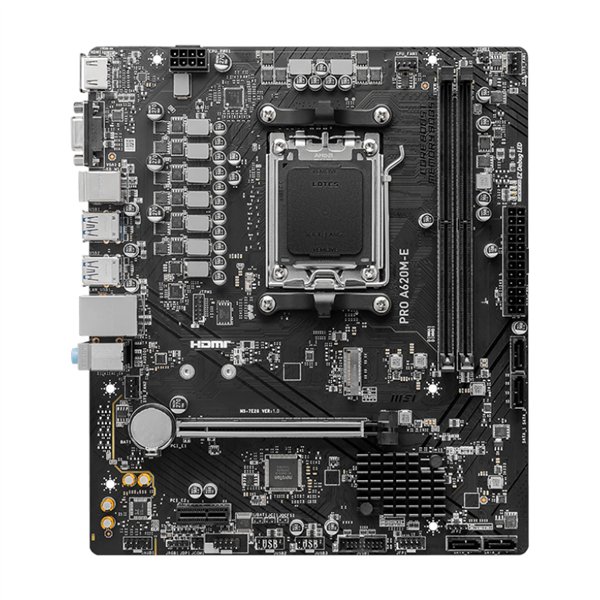PROA620M-E wr 02 MSI A620M-E PRO AMD AM5 MATX Gaming Motherboard