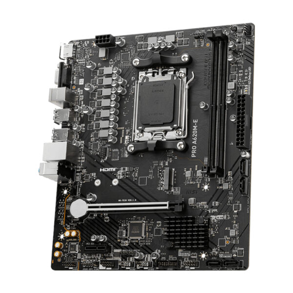 PROA620M-E wr 03 MSI A620M-E PRO AMD AM5 MATX Gaming Motherboard
