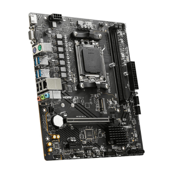 PROA620M-E wr 04 MSI A620M-E PRO AMD AM5 MATX Gaming Motherboard