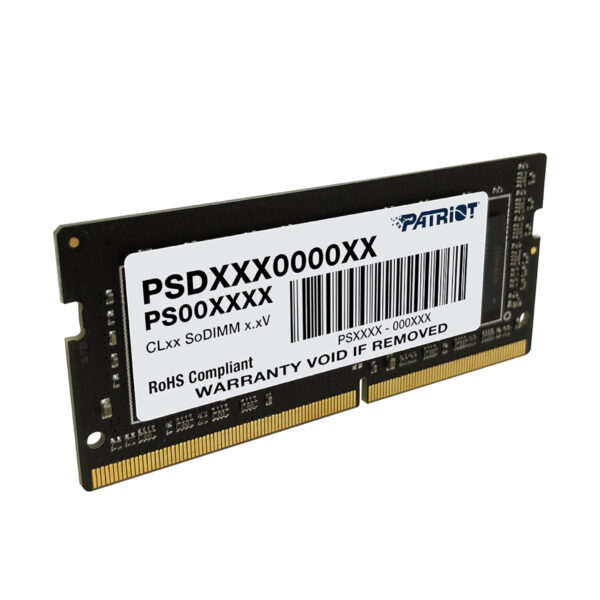 PSD416G320081S Patriot-Signature-Line-16GB-3200MHz-DDR4-Single-Rank-SODIMM-Notebook-Memory wr 02 Patriot Signature Line 16GB 3200MHz DDR4 Single Rank SODIMM Notebook Memory