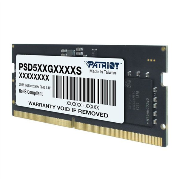 PSD58G480041S Patriot-Signature-Line-8GB-4800MHz-DDR5-SODIMM-Notebook-Memory wr 02a Patriot Signature Line DDR5 8GB 4800MHz Single Rank SODIMM Notebook Memory