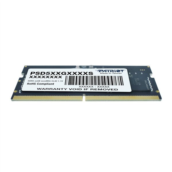 PSD58G480041S Patriot-Signature-Line-8GB-4800MHz-DDR5-SODIMM-Notebook-Memory wr 03a Patriot Signature Line DDR5 8GB 4800MHz Single Rank SODIMM Notebook Memory