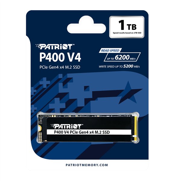 Patriot P400VP1TBM28H wr 04a Patriot P400 V4 PCIe Gen4 x4 1TB M.2 2280 NVMe SSD