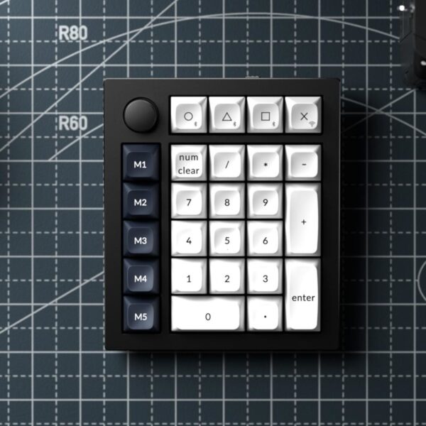 Keychron Q0 Max QMK Gateron Jupiter Red RGB Wireless Custom Number Pad Carbon Black