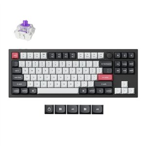 Keychron Q3 HE QMK 80% Wireless Custom Mechanical Keyboard (Nebula Switch) – Carbon Black