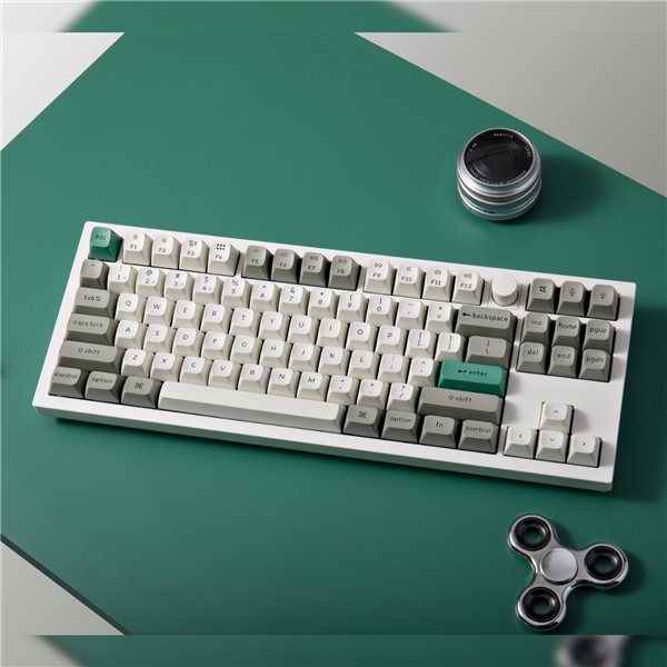 Q3M-P1 Keychron Q3 Max 80 Full Assembled Knob R wr 03 Keychron Q3 Max 80% Full Assembled Knob Red Switch Hot-Swap Gateron Jupiter RGB Wireless Keyboard - Shell White