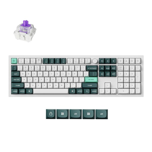 Q6H-P1 Keychron-Q6-HE-QMK-Full-size-Wireless-Custom-Mechanical-Keyboard-Nebula-Switch-–-Shell-White wr 01a Keychron Q6 HE QMK Full-size Wireless Custom Mechanical Keyboard (Nebula Switch) – Shell White