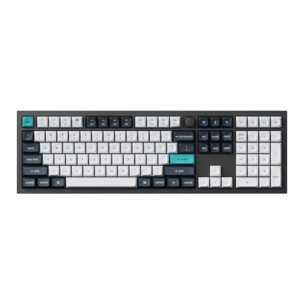 Keychron Q6 Max 100% Full Assembled Knob Red Switch Hot-Swap Gateron Jupiter RGB Wireless Keyboard - Black