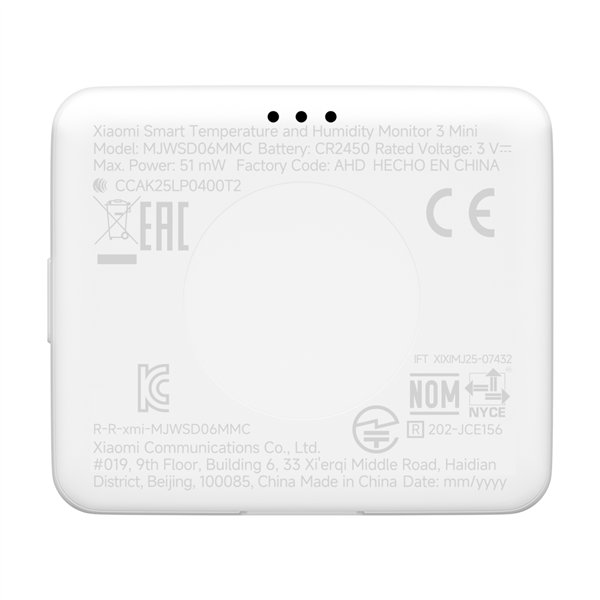 Xiaomi Smart Temperature and Humidity Monitor 3 Mini