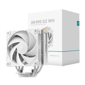 R-AK400G2-WHNNMN-GJD DeepCool-AK400-G2-120mm-CPU-Air-Cooler-White wr 01 DeepCool AK400 G2 120mm CPU Air Cooler – White