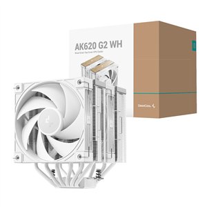 R-AK620G2-WHNNMN-GJD DeepCool-AK620-G2-120mm-CPU-Air-Cooler-White wr 01 DeepCool AK620 G2 120mm CPU Air Cooler - White