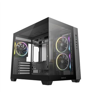 R-CG330-BKNGM3-G DEEPCOOL CHASSIS CG330 5F MATX ARGB BK wr 11 Deepcool CG330 3F Panoramic Dual-Chamber Micro-ATX Gaming Chassis - Black
