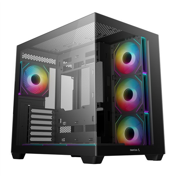 R-CG530-BKAGA7-G DeepCool-CG530-4F-ARGB-M-ATX-Gaming-Chassis-Black wr 01 DeepCool CG530 7F ARGB ATX Gaming Chassis - Black
