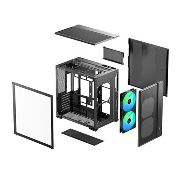 R-CG590MESH-BKANA2-G DeepCool CG590 Mesh 2F ATX ARGB Gaming C wr 05 DeepCool CG590 Mesh 2F ATX ARGB Gaming Chassis - Black