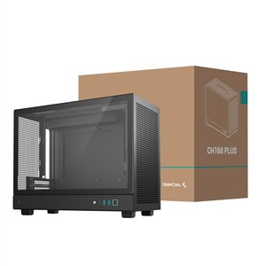 R-CH160-BKNGM0-G DeepCool-CH160-PLUS-Micro-ATX-Chassis-Black wr 01a DeepCool CH160 PLUS Micro-ATX Chassis - Black