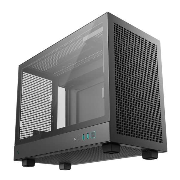DeepCool CH160 PLUS Micro-ATX Chassis - Black