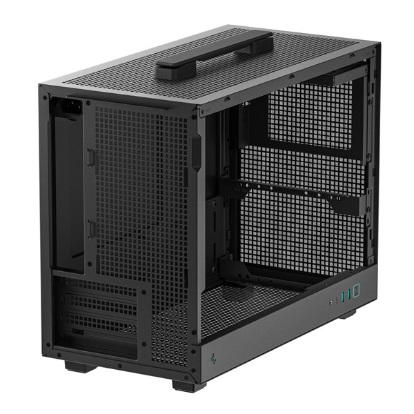 DeepCool CH160 PLUS Micro-ATX Chassis - Black