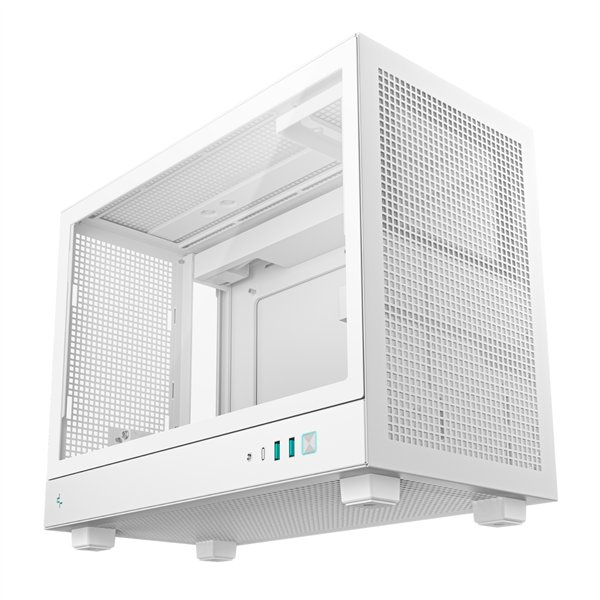 R-CH160-WHNGM0-G DeepCool-CH160-PLUS-Micro-ATX-Chassis-White wr 02a DeepCool CH160 PLUS Micro-ATX Chassis - White