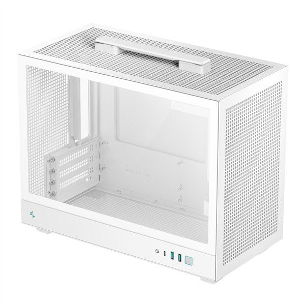 R-CH160-WHNGM0-G DeepCool-CH160-PLUS-Micro-ATX-Chassis-White wr 06a DeepCool CH160 PLUS Micro-ATX Chassis - White