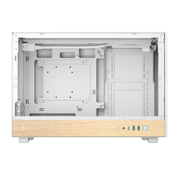 DeepCool CH260 Wood mATX Gaming Chassis White