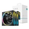 R-FL12RSE-BKAPN3-G DeepCool-FL12R-SE-3-in-1-ARGB-Fan-Pack-Black wr 01a DeepCool FL12R SE 3-in-1 ARGB 120mm PWM 3 Fan Pack - Black